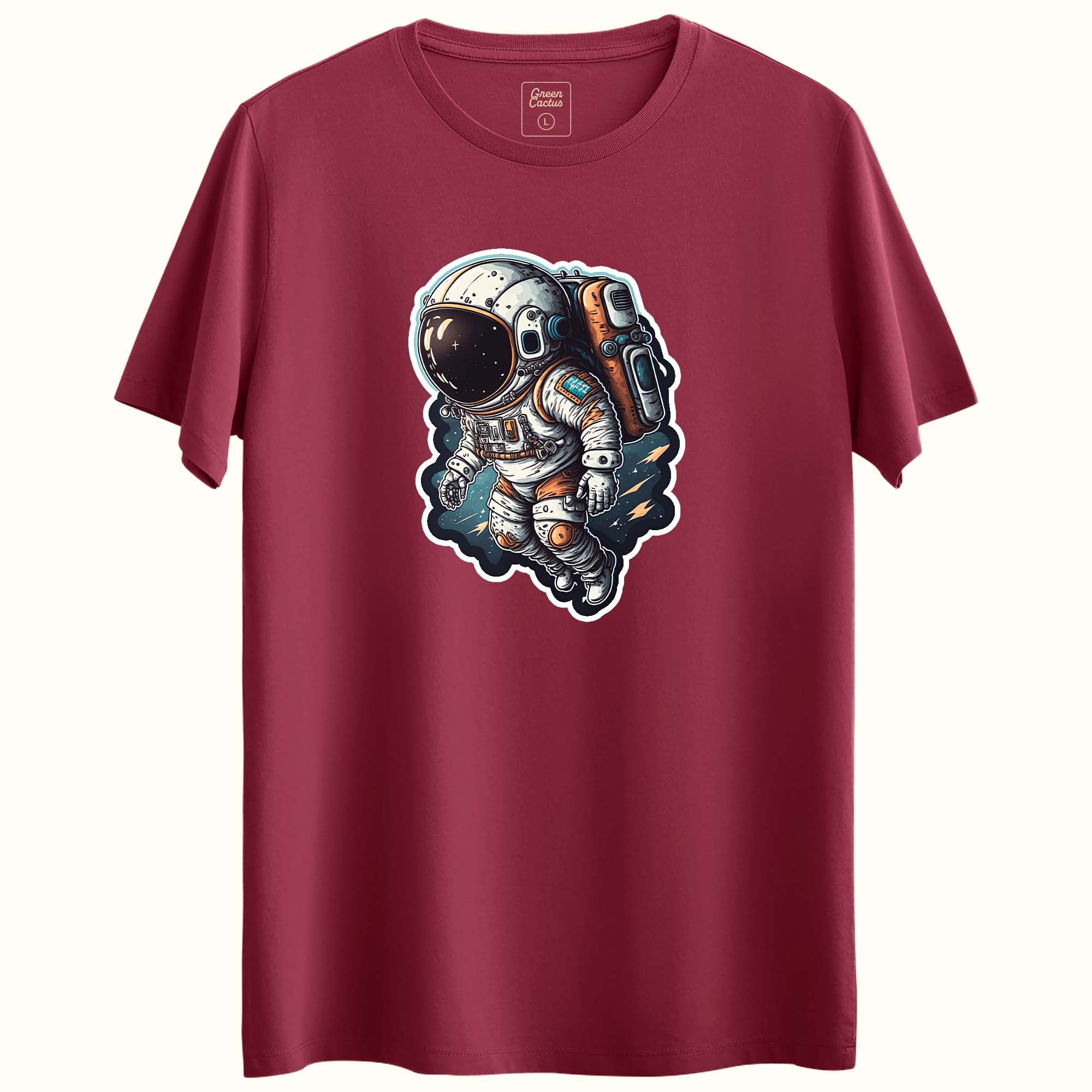 Astronot Tasarımlı Regular T-Shirt