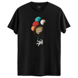 Astronot Balon Tasarımlı Regular T-Shirt