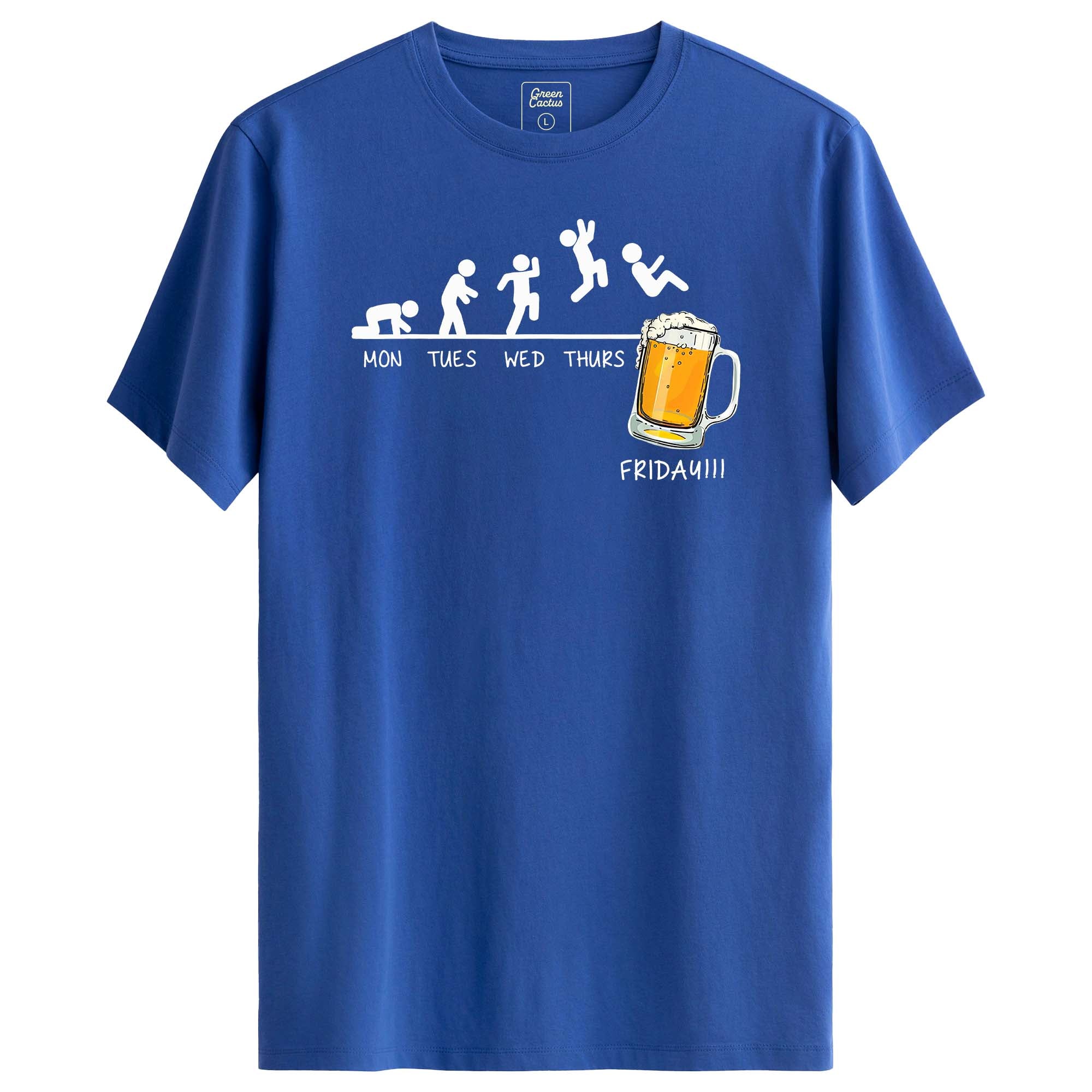 Enjoy Friday Bira Tasarımlı Regular T-Shirt