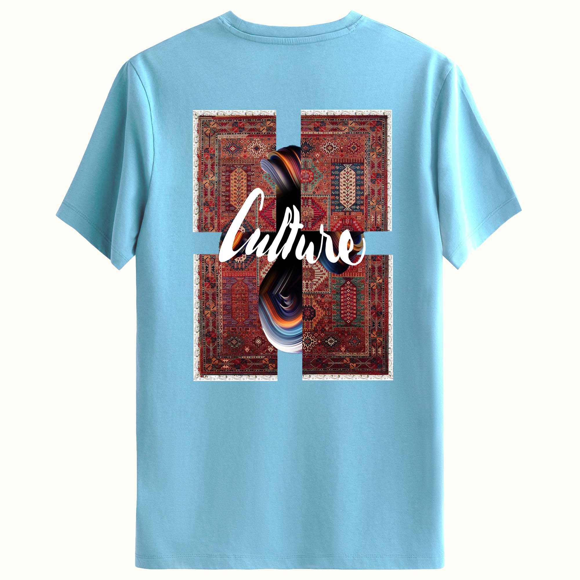 Culture Tasarımlı Sırt Baskılı Regular T-Shirt