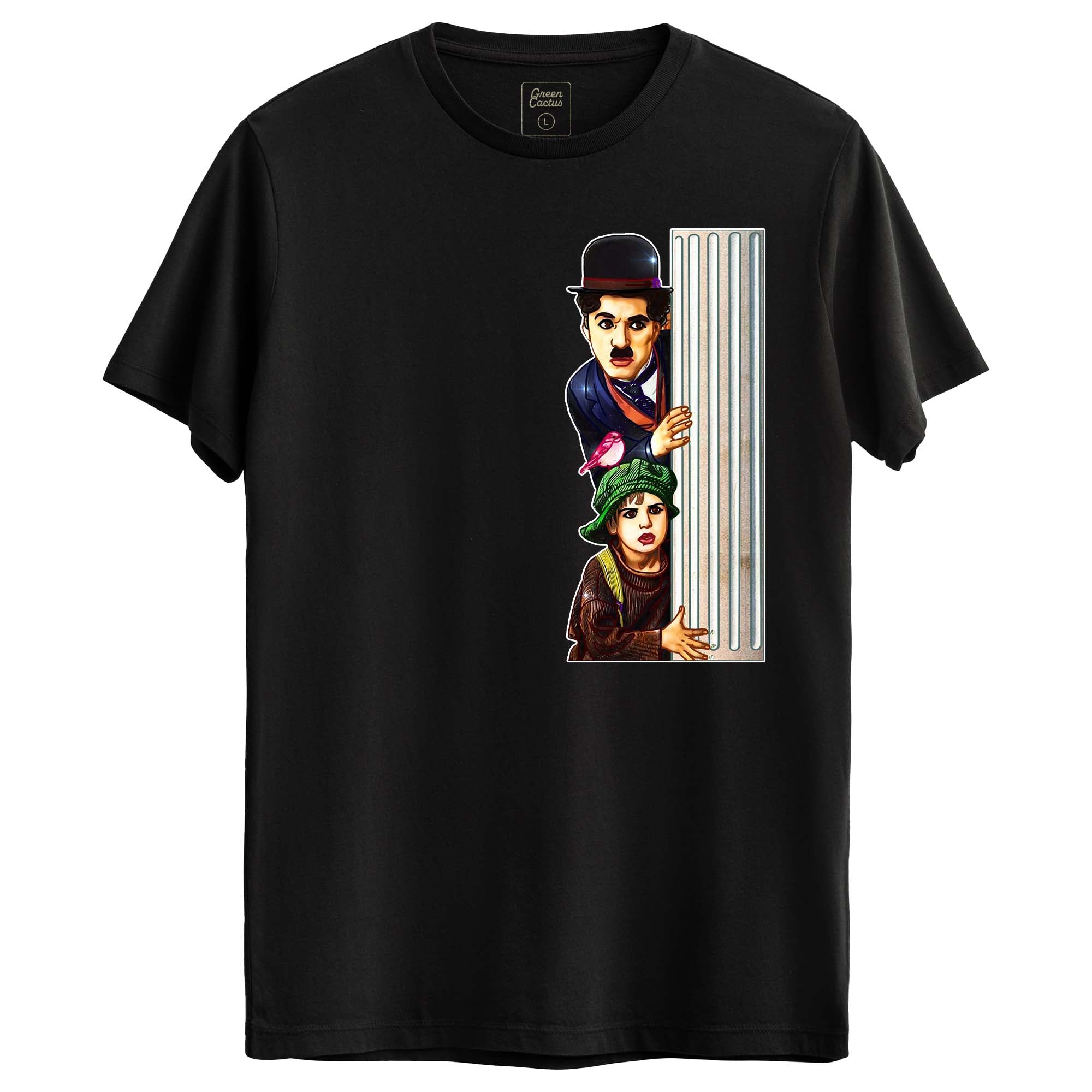 charlie chaplin Tasarımlı Regular T-Shirt