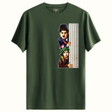 charlie chaplin Tasarımlı Regular T-Shirt