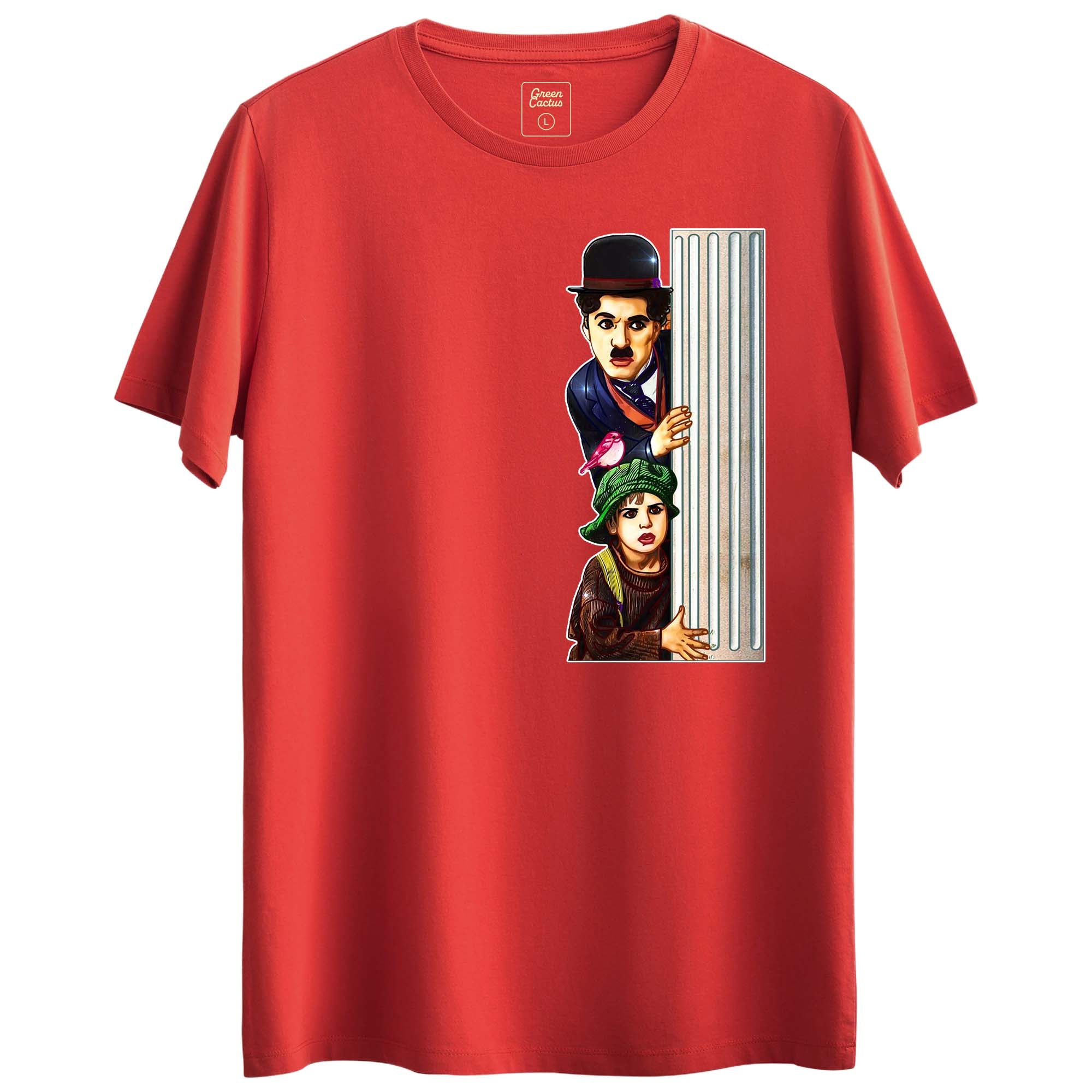 charlie chaplin Tasarımlı Regular T-Shirt