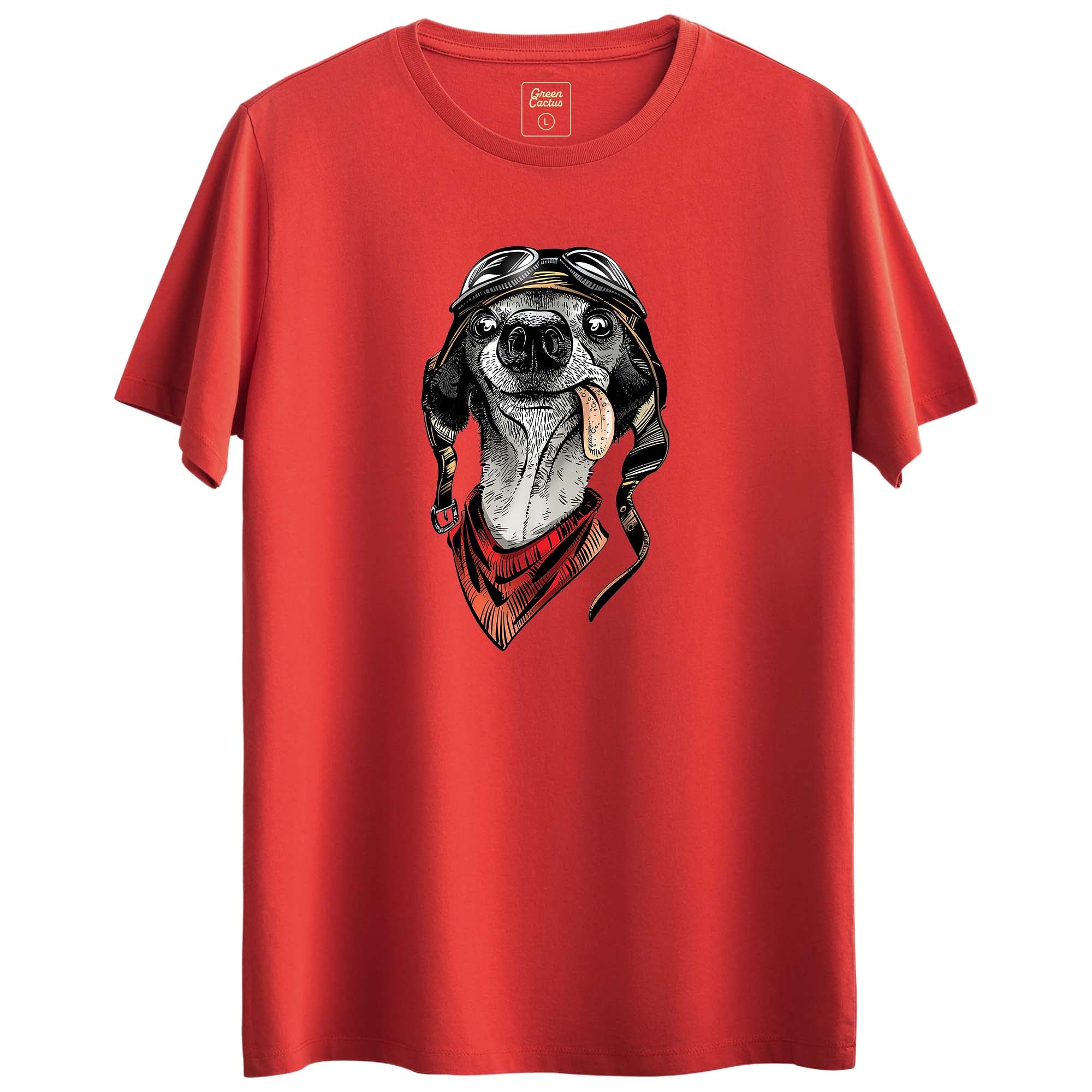 Dog Tasarımlı Regular T-Shirt