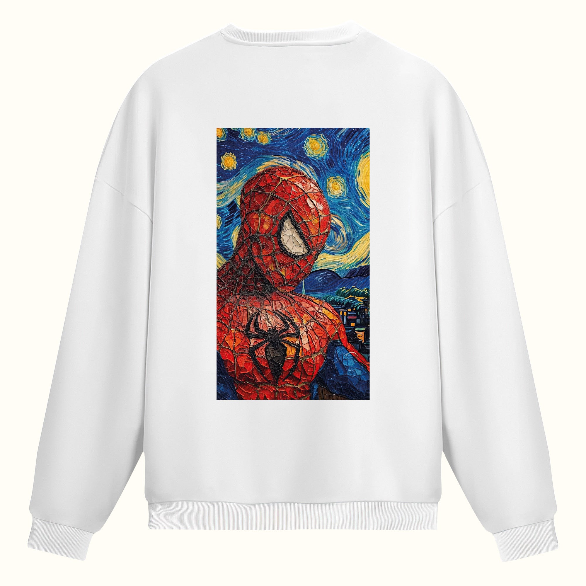 Spider van Gogh Çift Taraflı Baskılıı - Sweatshirt