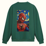 Spider van Gogh Çift Taraflı Baskılıı - Sweatshirt