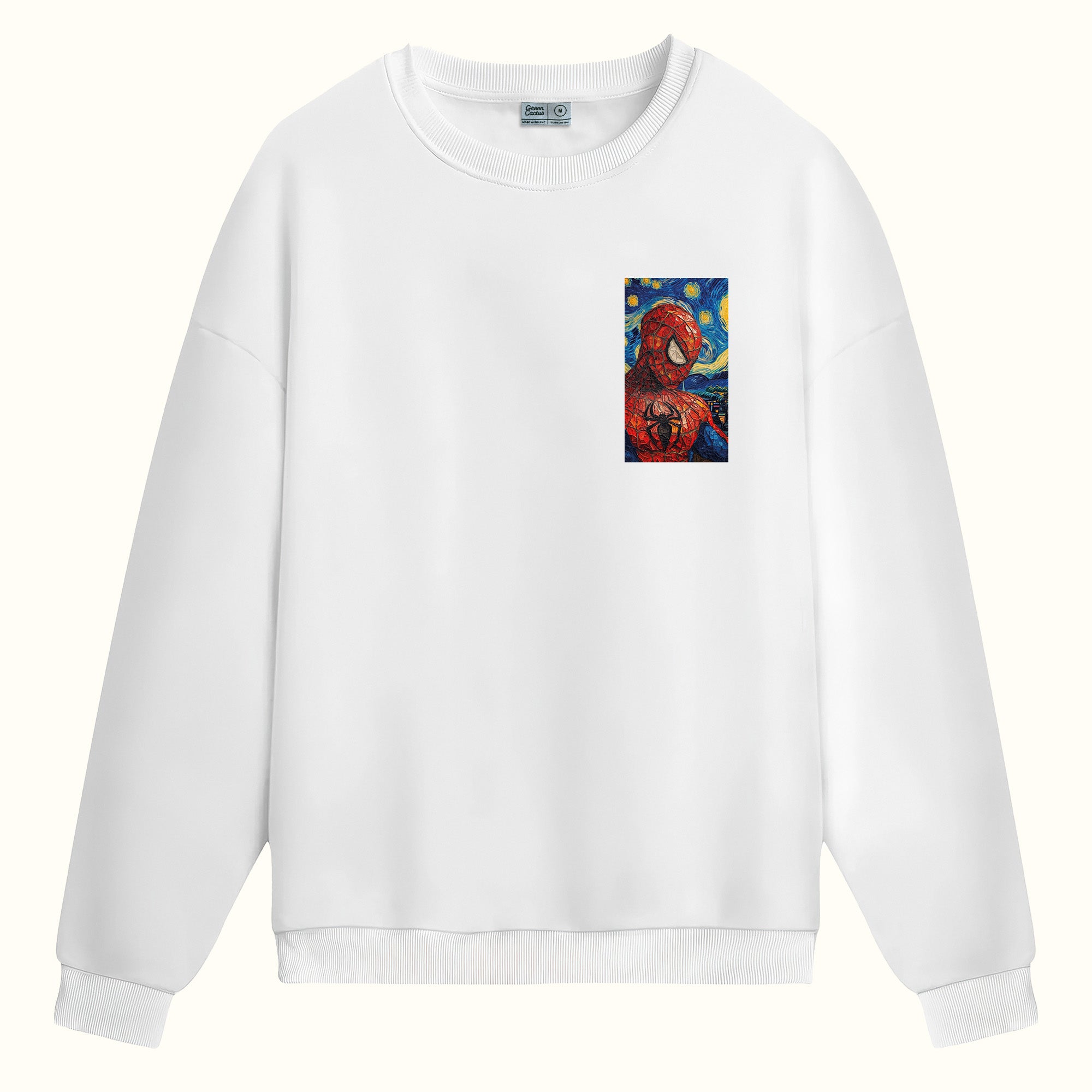 Spider van Gogh Çift Taraflı Baskılıı - Sweatshirt