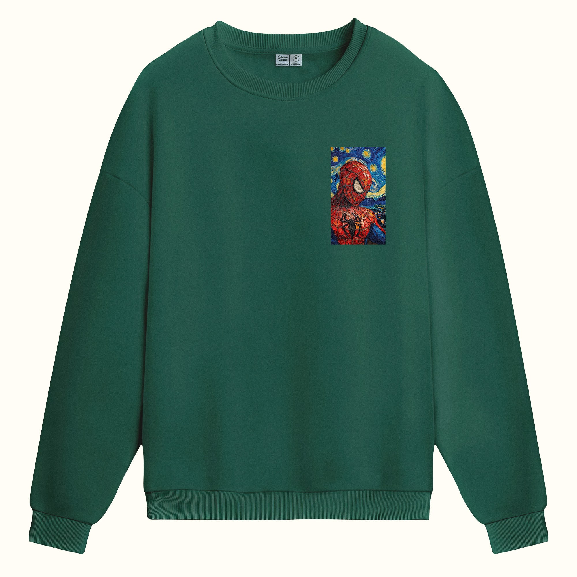 Spider van Gogh Çift Taraflı Baskılıı - Sweatshirt