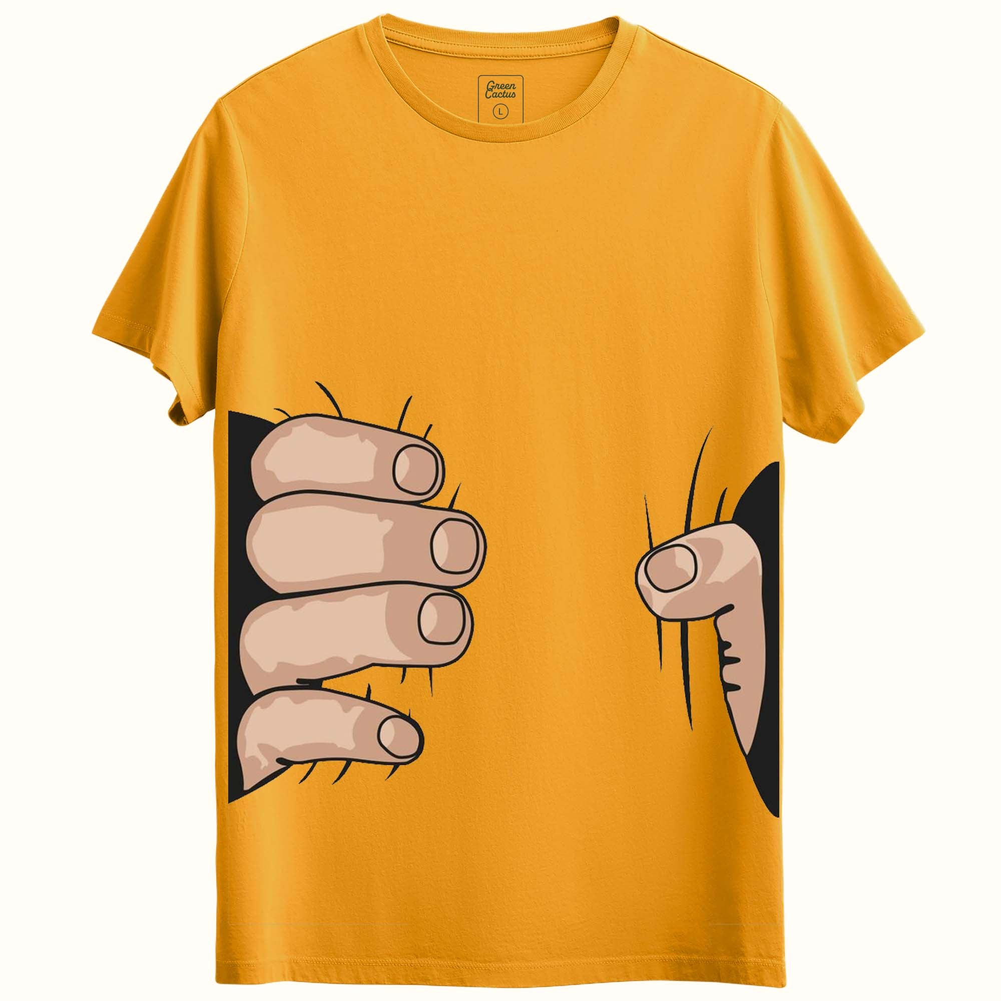 Hands Tasarımlı Regular T-Shirt