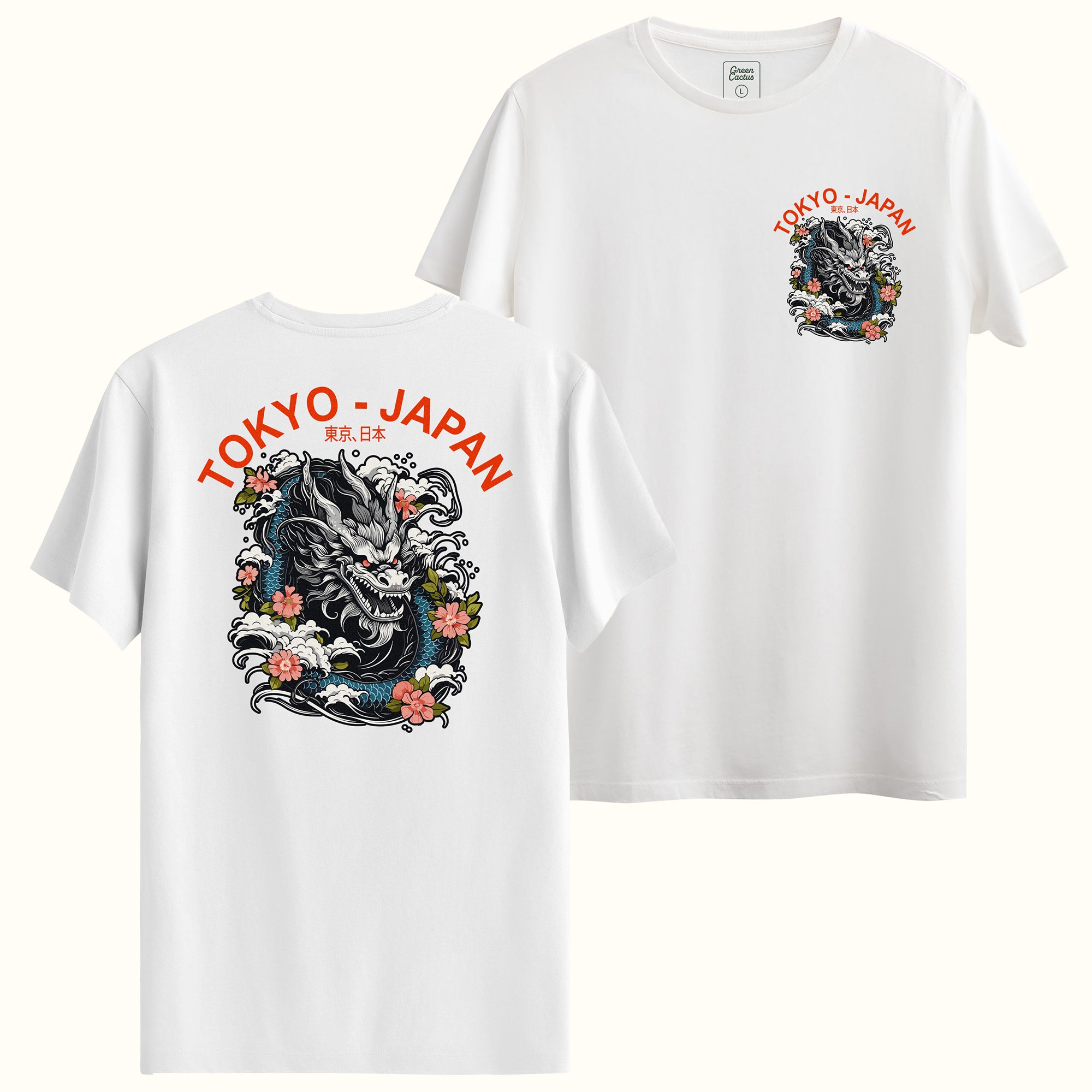 Tokyo Japan Yazılı Sırt Baskı Tasarımlı Regular T-Shirt