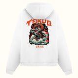 Ejderha ve Tokyo Çift taraflı Baskılı - Hoodie