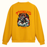 Ejderha ve Tokyo Çift taraflı Baskılı - Sweatshirt