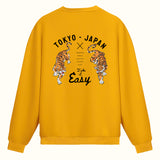 Kaplan ve Tokyo Japan Çift Taraflı baskılı - Sweatshirt