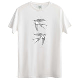 Swallows Tasarımlı Regular T-Shirt