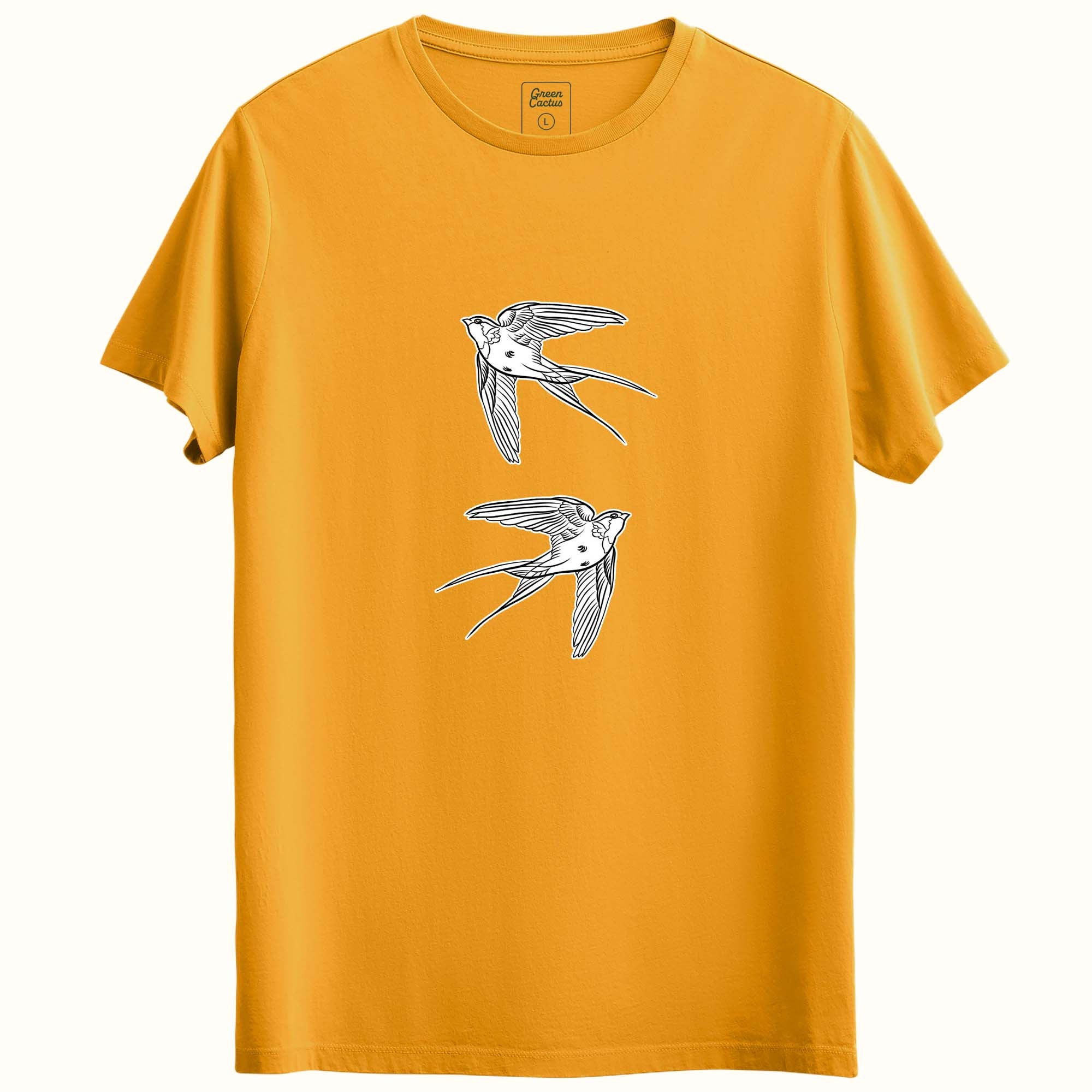 Swallows Tasarımlı Regular T-Shirt