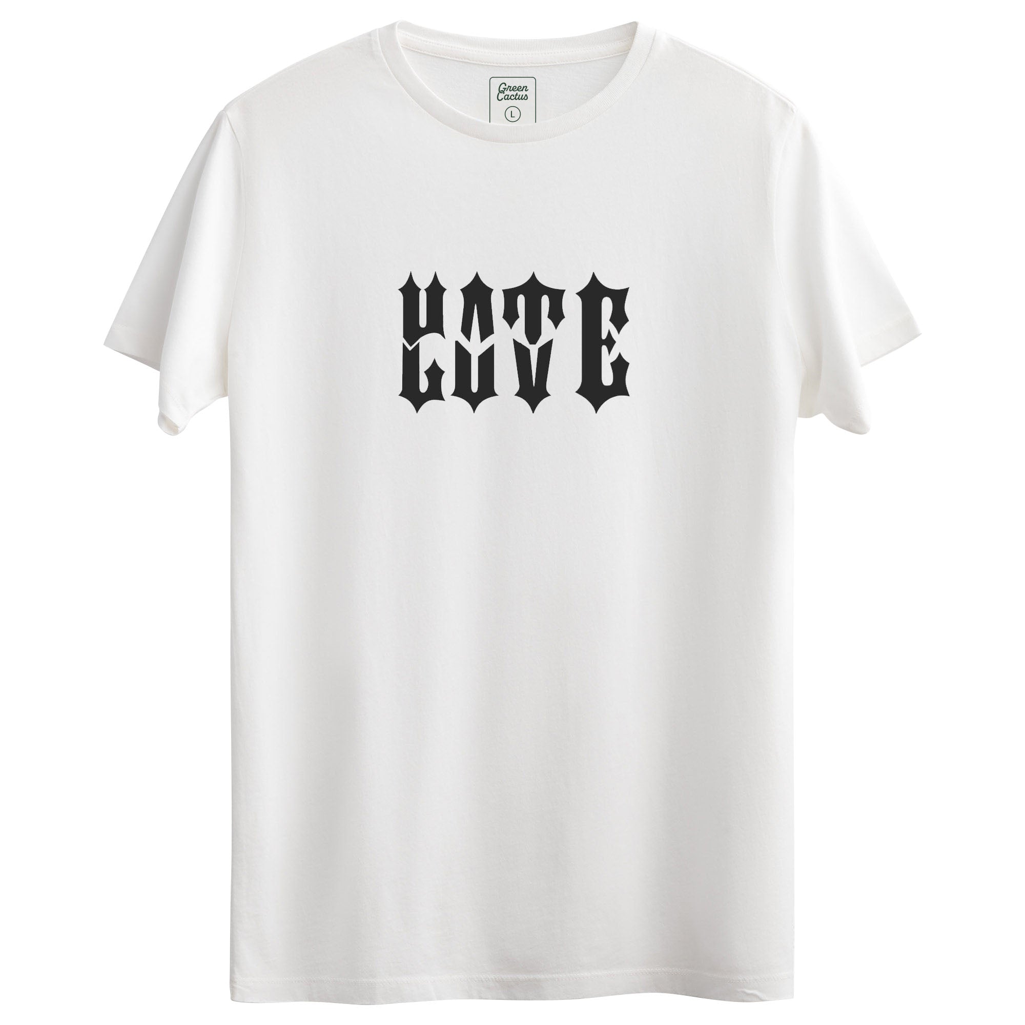 Love hate Tasarımlı Regular T-Shirt