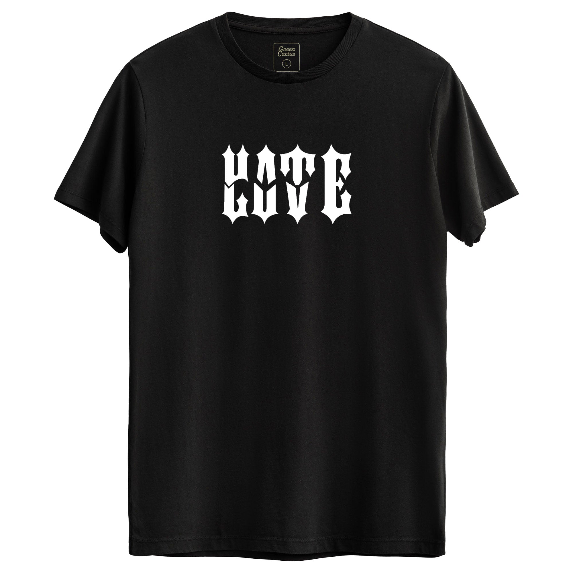 Love hate Tasarımlı Regular T-Shirt