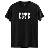 Love hate Tasarımlı Regular T-Shirt