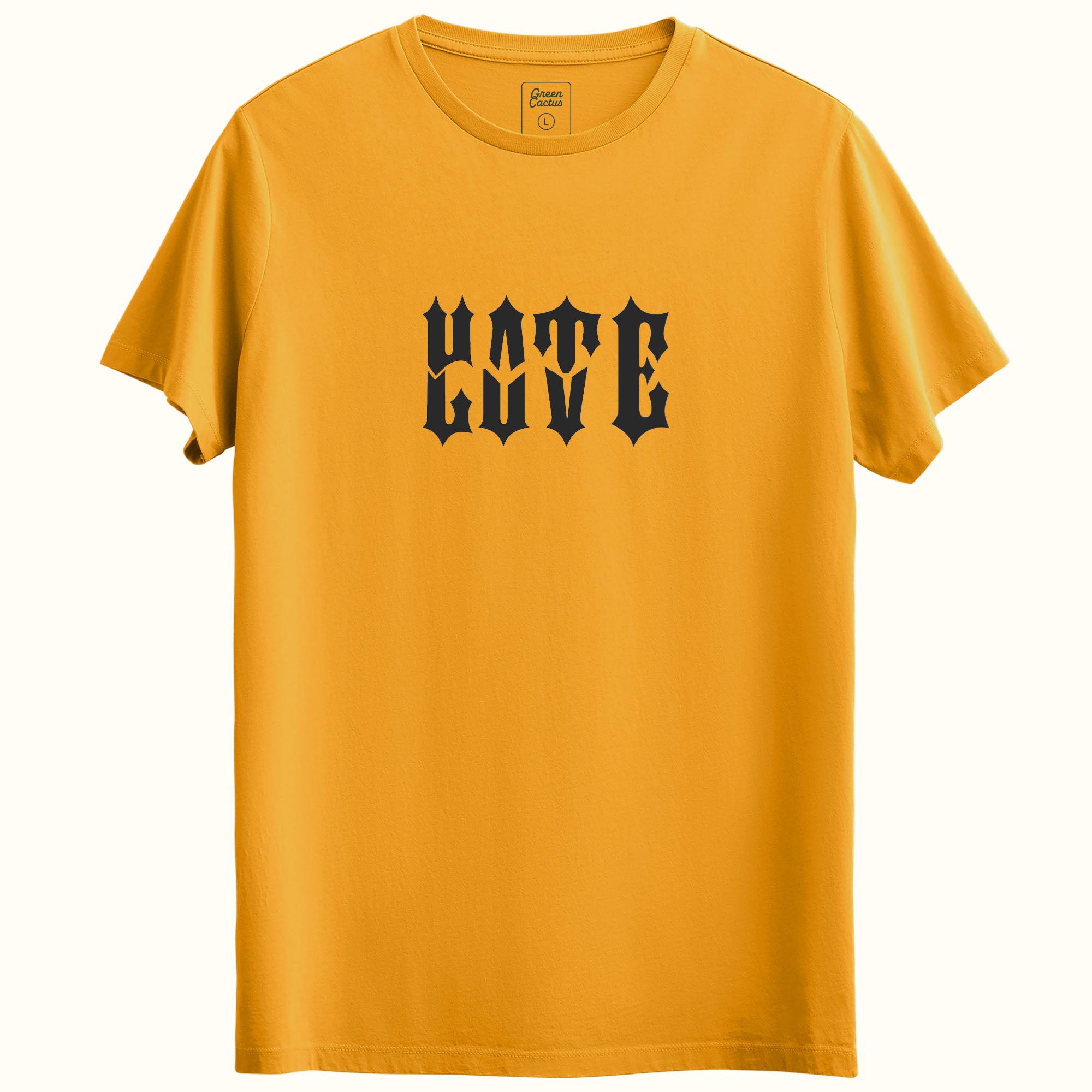 Love hate Tasarımlı Regular T-Shirt