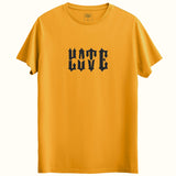 Love hate Tasarımlı Regular T-Shirt