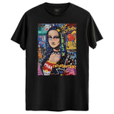 Renkli mona lisa Tasarımlı Regular T-Shirt