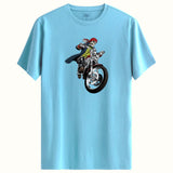 Motorcu Iskelet Tasarımlı Regular T-Shirt