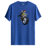 Motorcu Iskelet Tasarımlı Regular T-Shirt