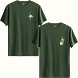 Princess Tasarımlı Green Çift Kombinleri Regular T-Shirt