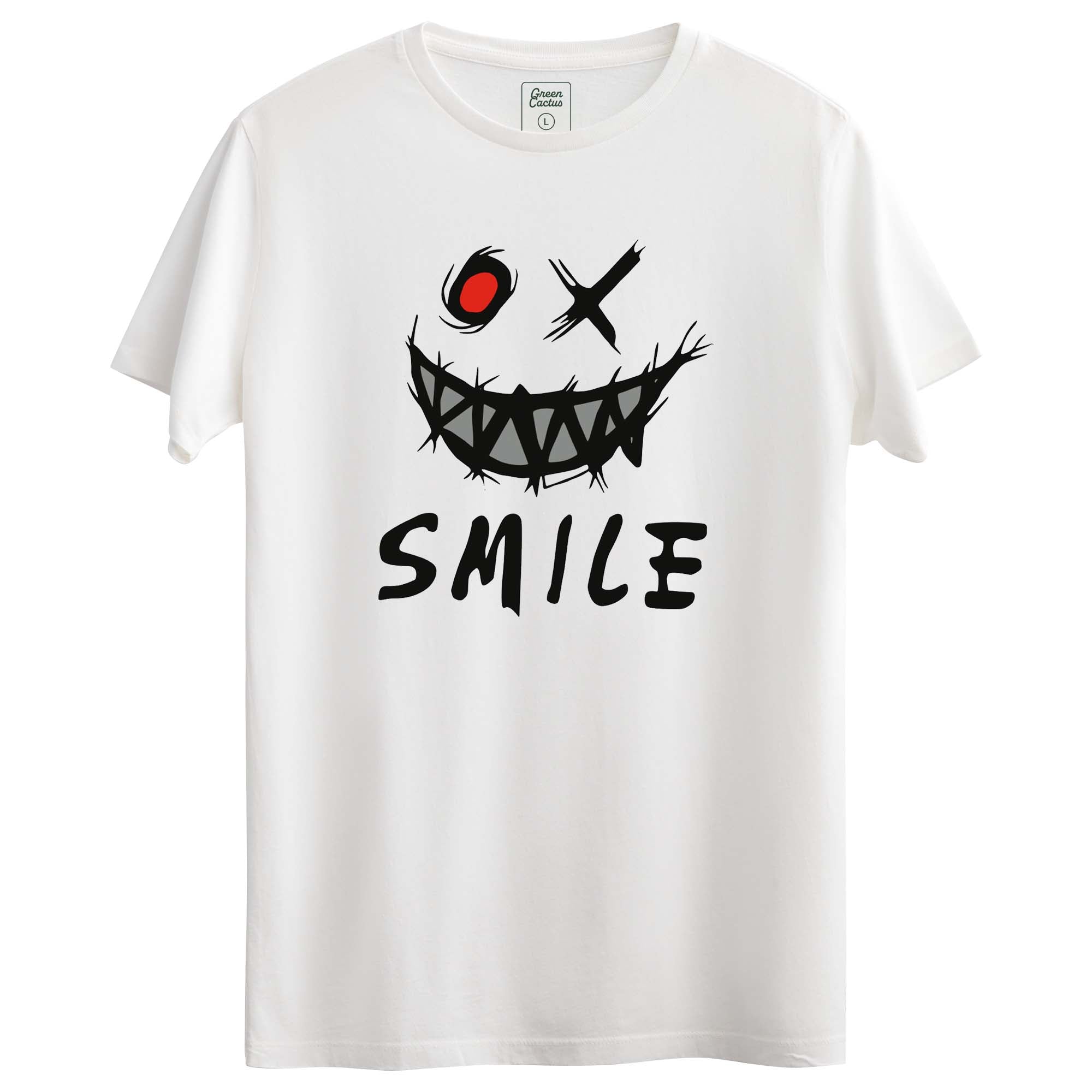 Smile Tasarımlı Regular T-Shirt