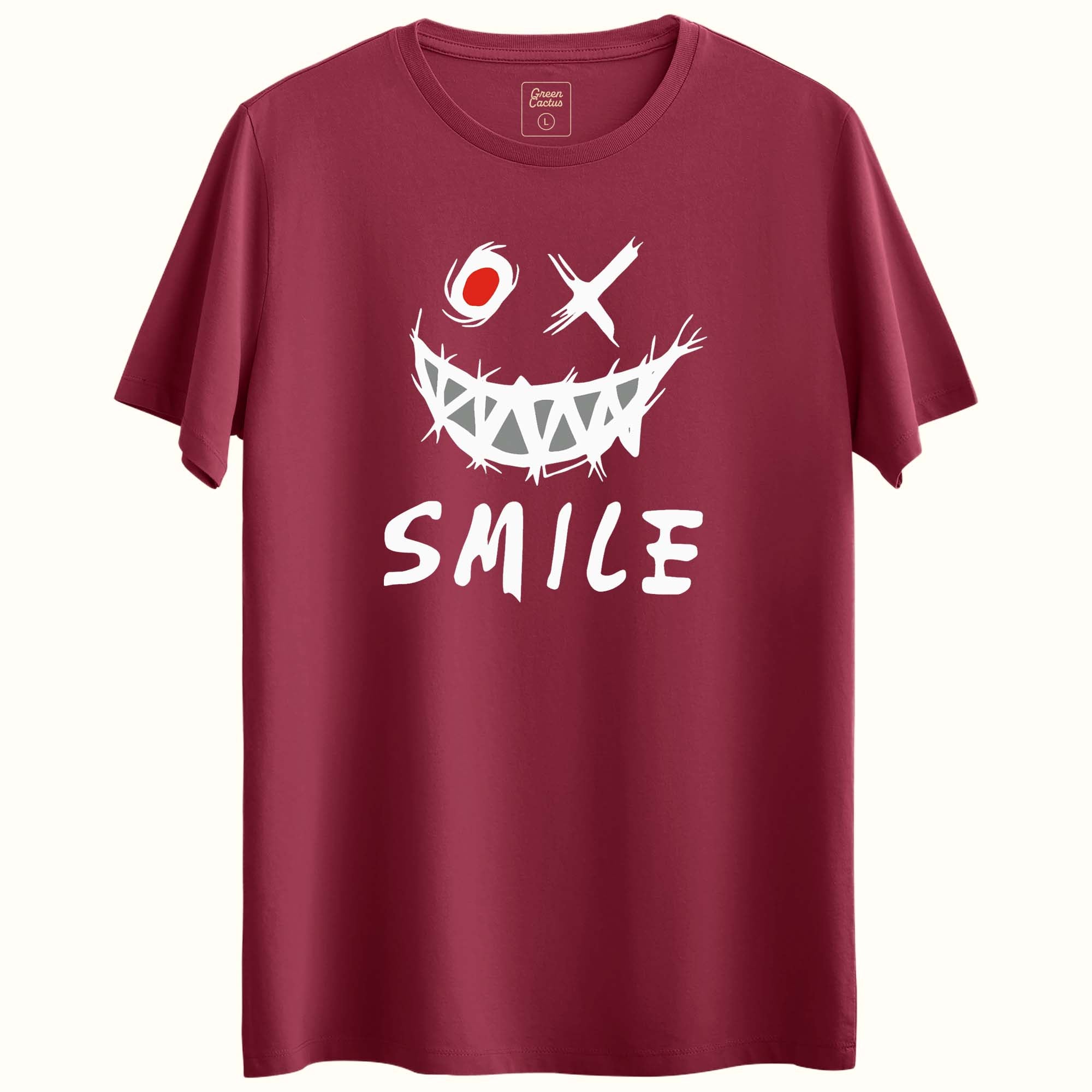 Smile Tasarımlı Regular T-Shirt