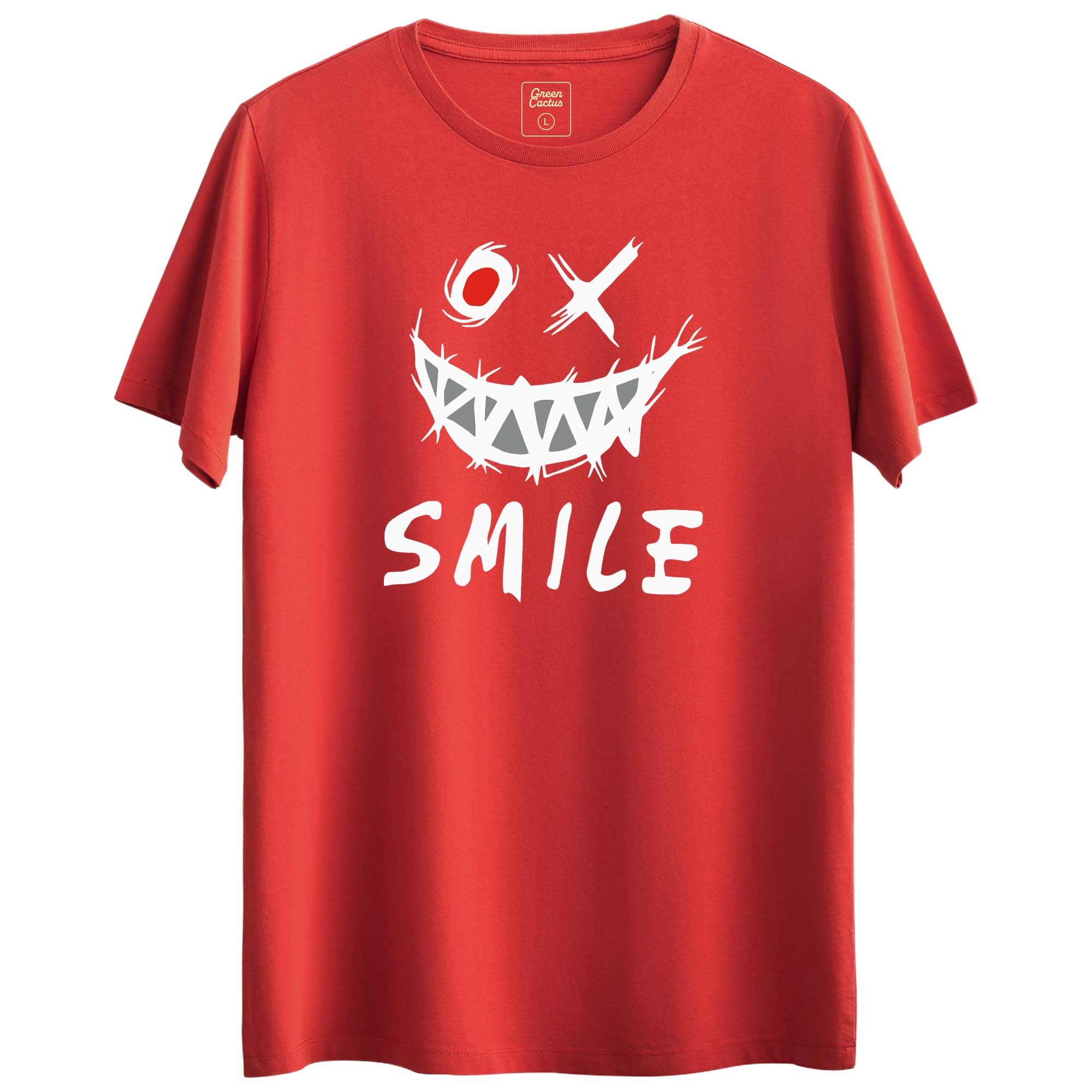 Smile Tasarımlı Regular T-Shirt