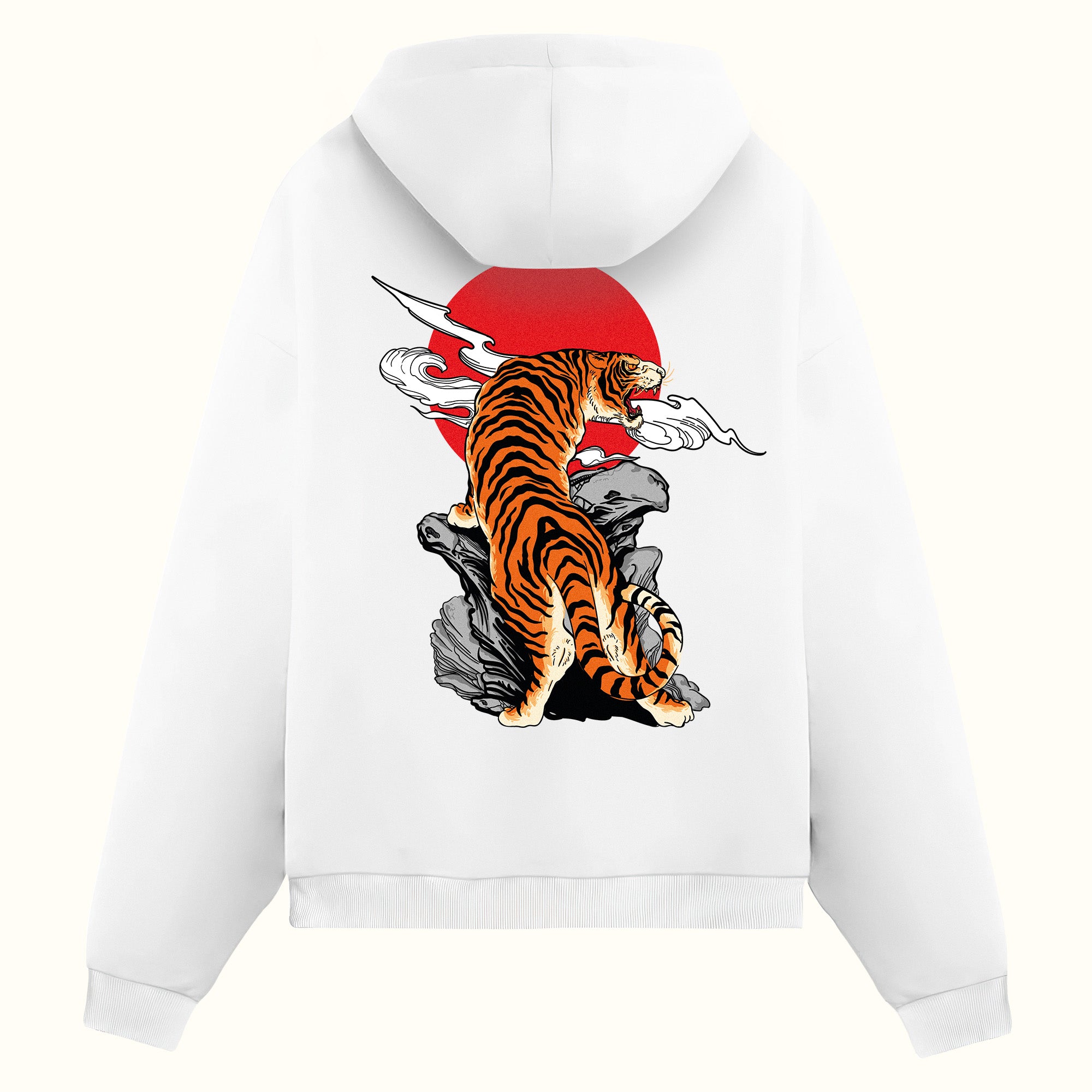 Kızıl Ay ve Leopar Çift Taraf Baskılı - Hoodie