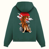 Kızıl Ay ve Leopar Çift Taraf Baskılı - Hoodie