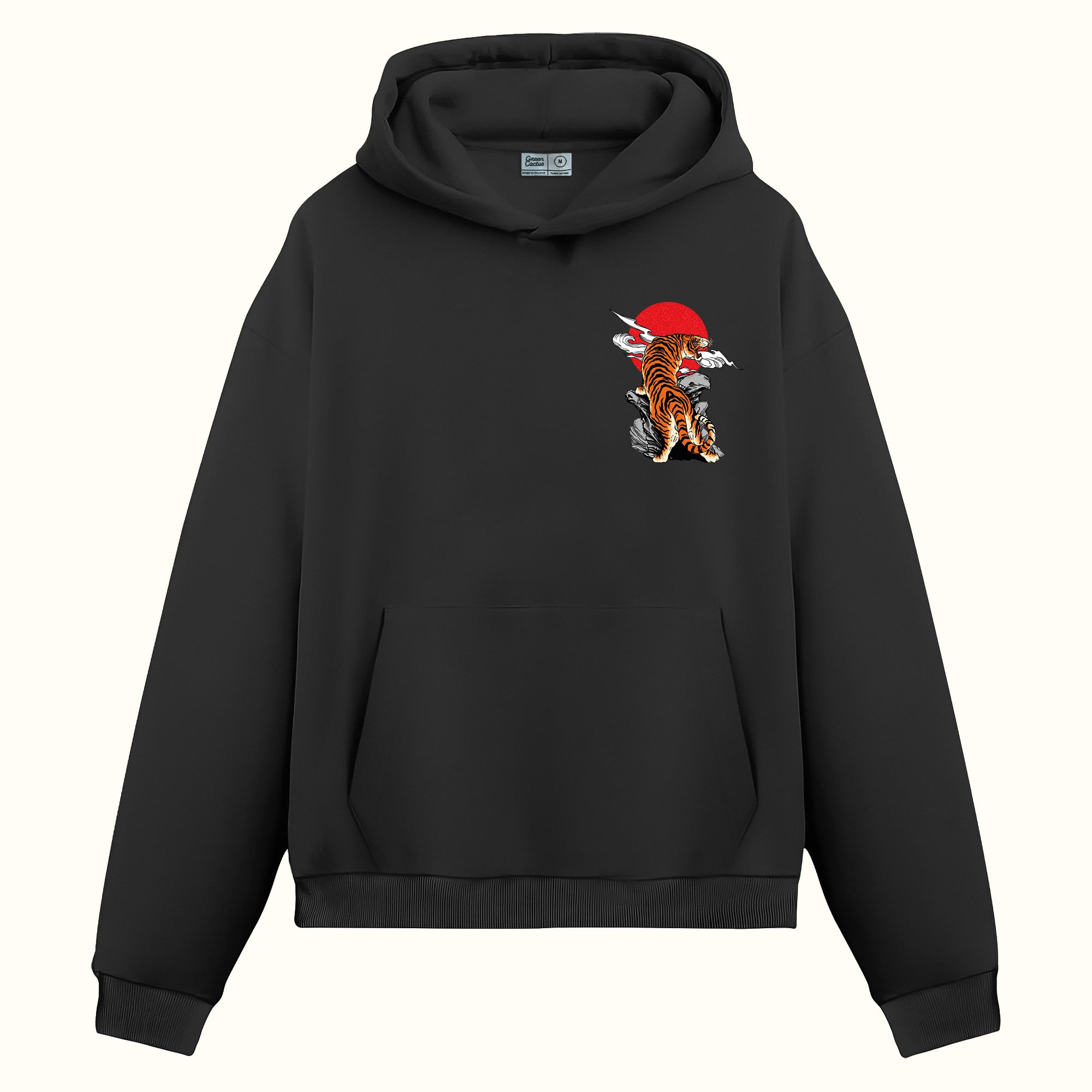 Kızıl Ay ve Leopar Çift Taraf Baskılı - Hoodie