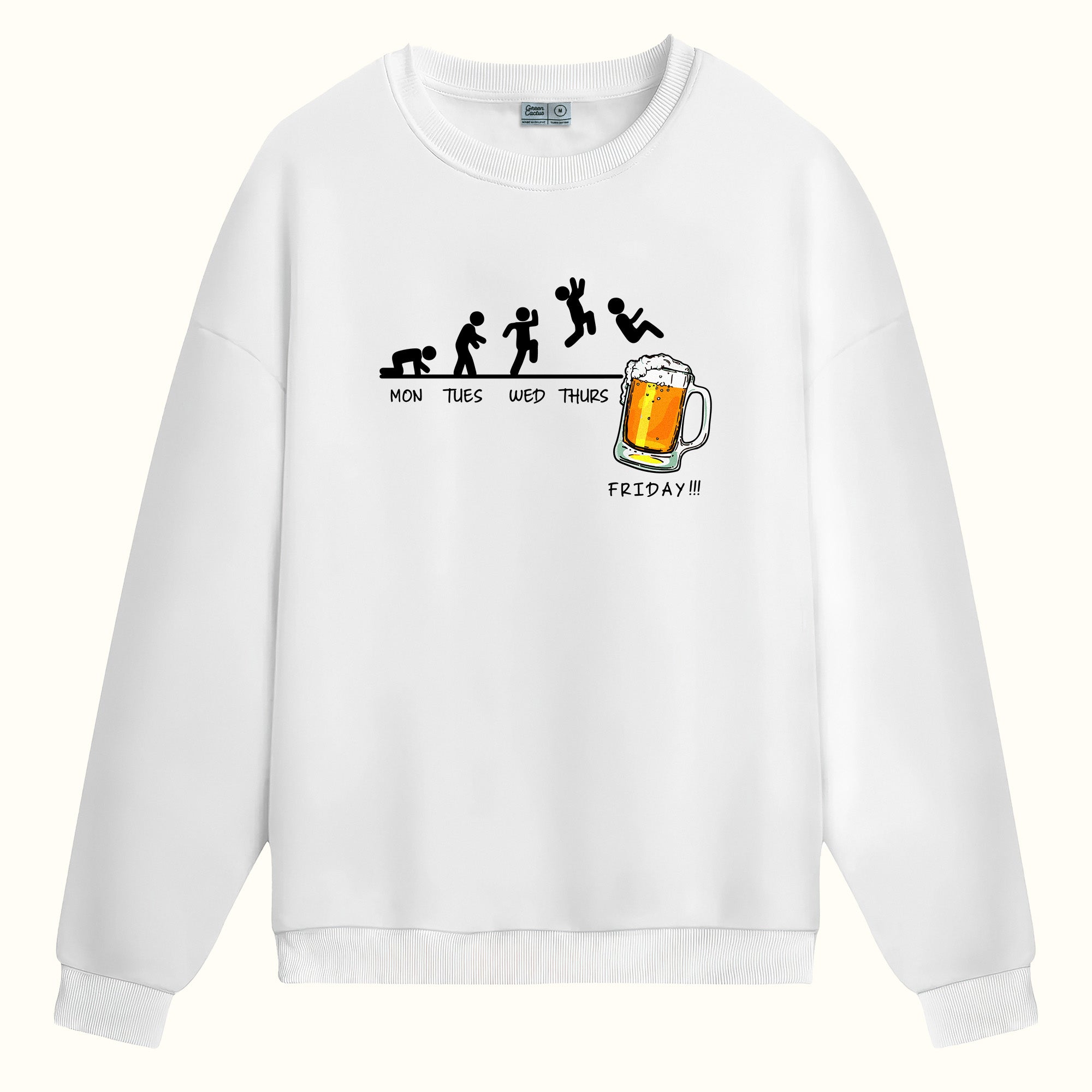 Enjoy Friday Bira Tasarımlı - Sweatshirt