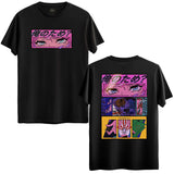 Anime Göz Tasarımlı İki Taraflı Baskılı Regular T-Shirt