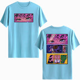 Anime Göz Tasarımlı İki Taraflı Baskılı Regular T-Shirt