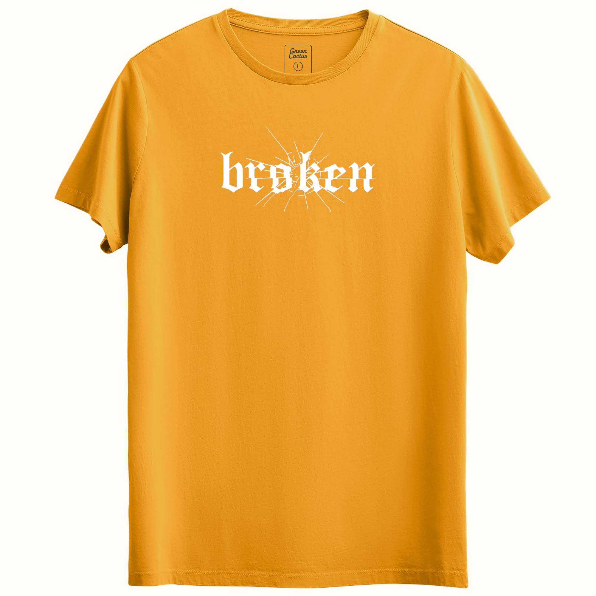 Broken Tasarımlı Regular T-Shirt