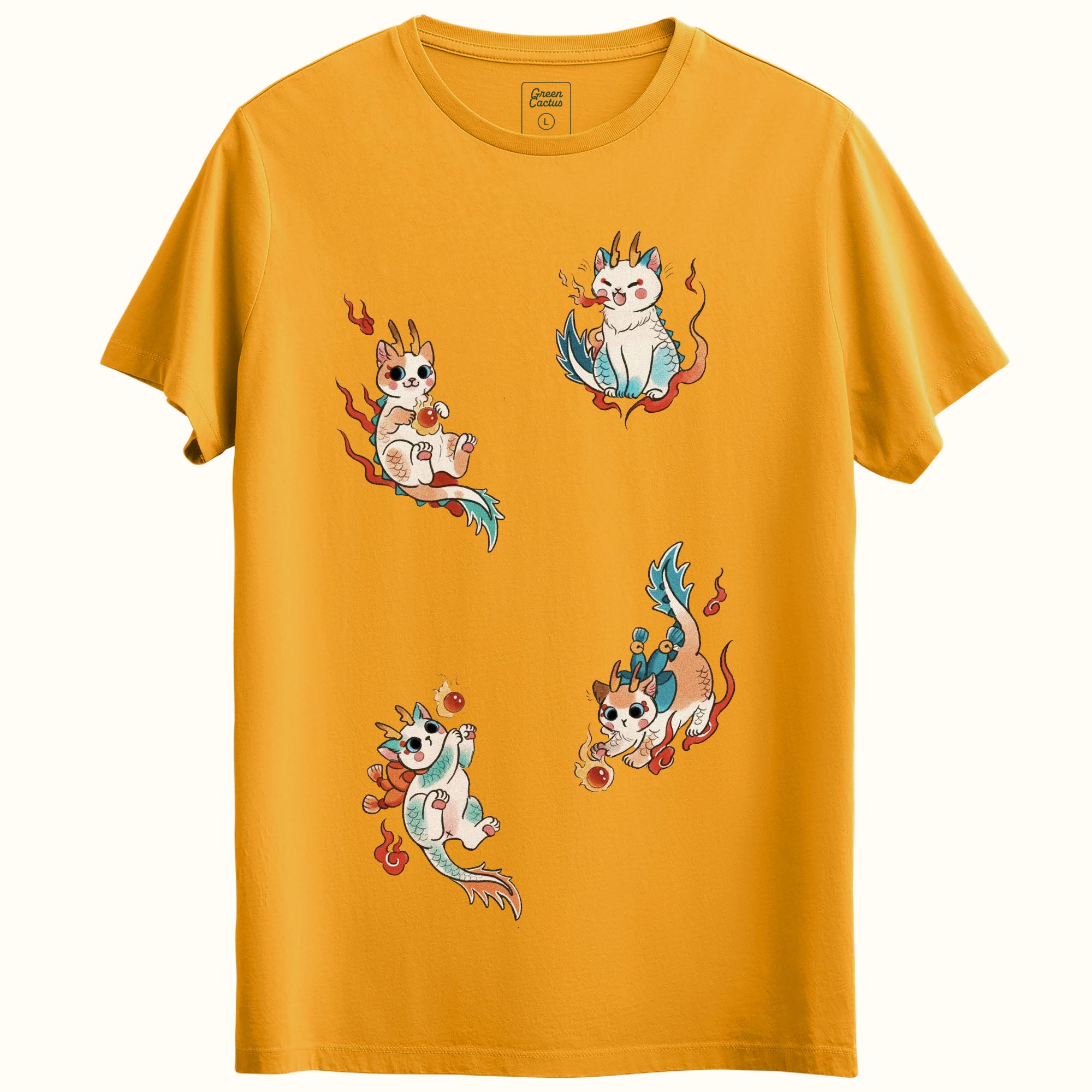 Cats Tasarımlı Regular T-Shirt