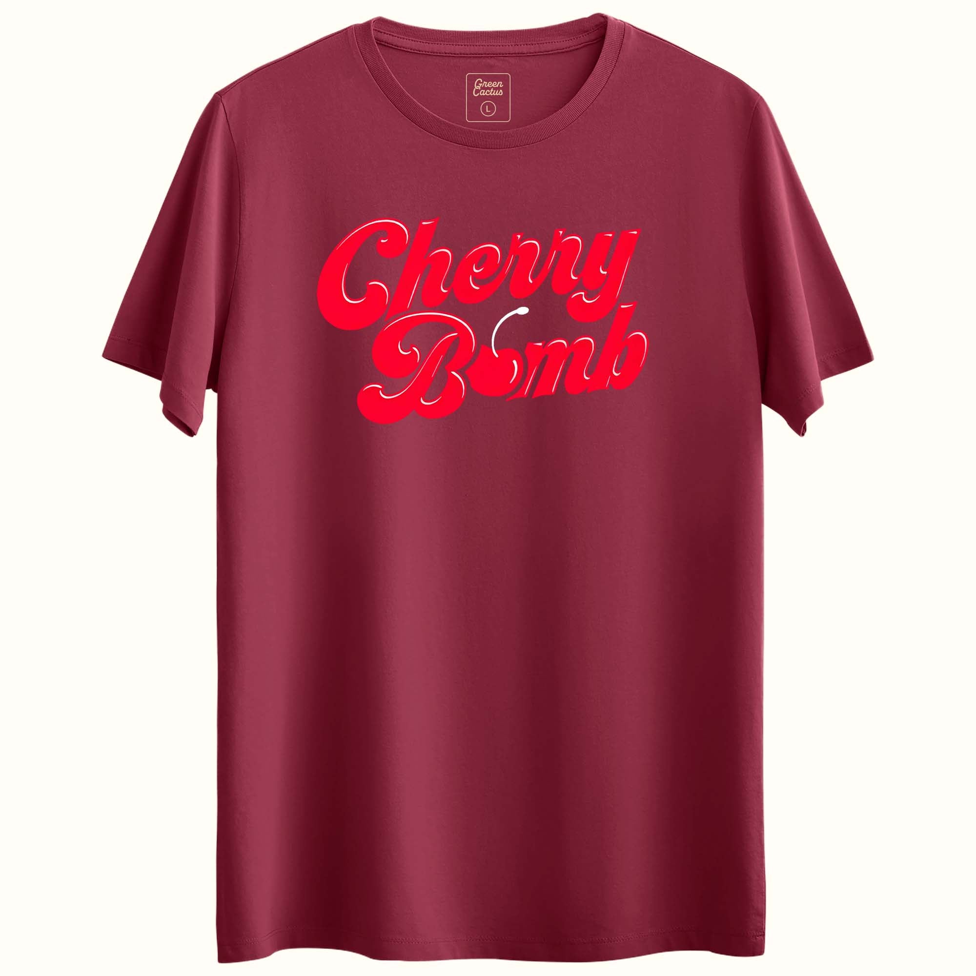 Cherry Tasarımlı Regular T-Shirt