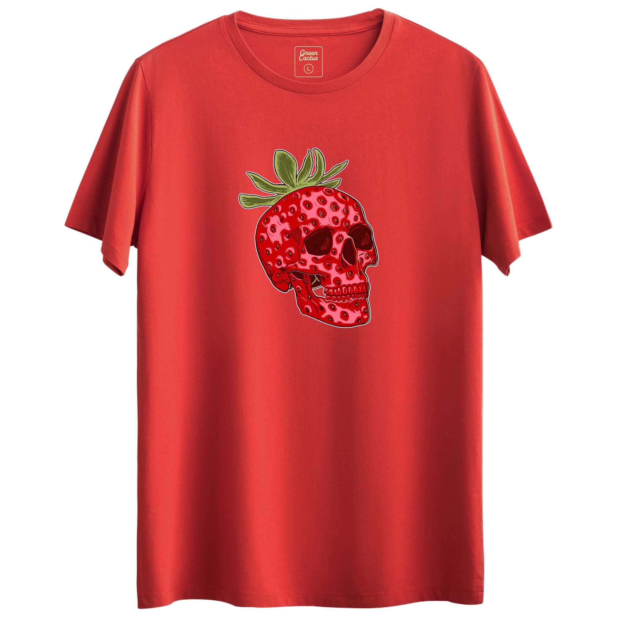 Çilek iskelet Tasarımlı Regular T-Shirt