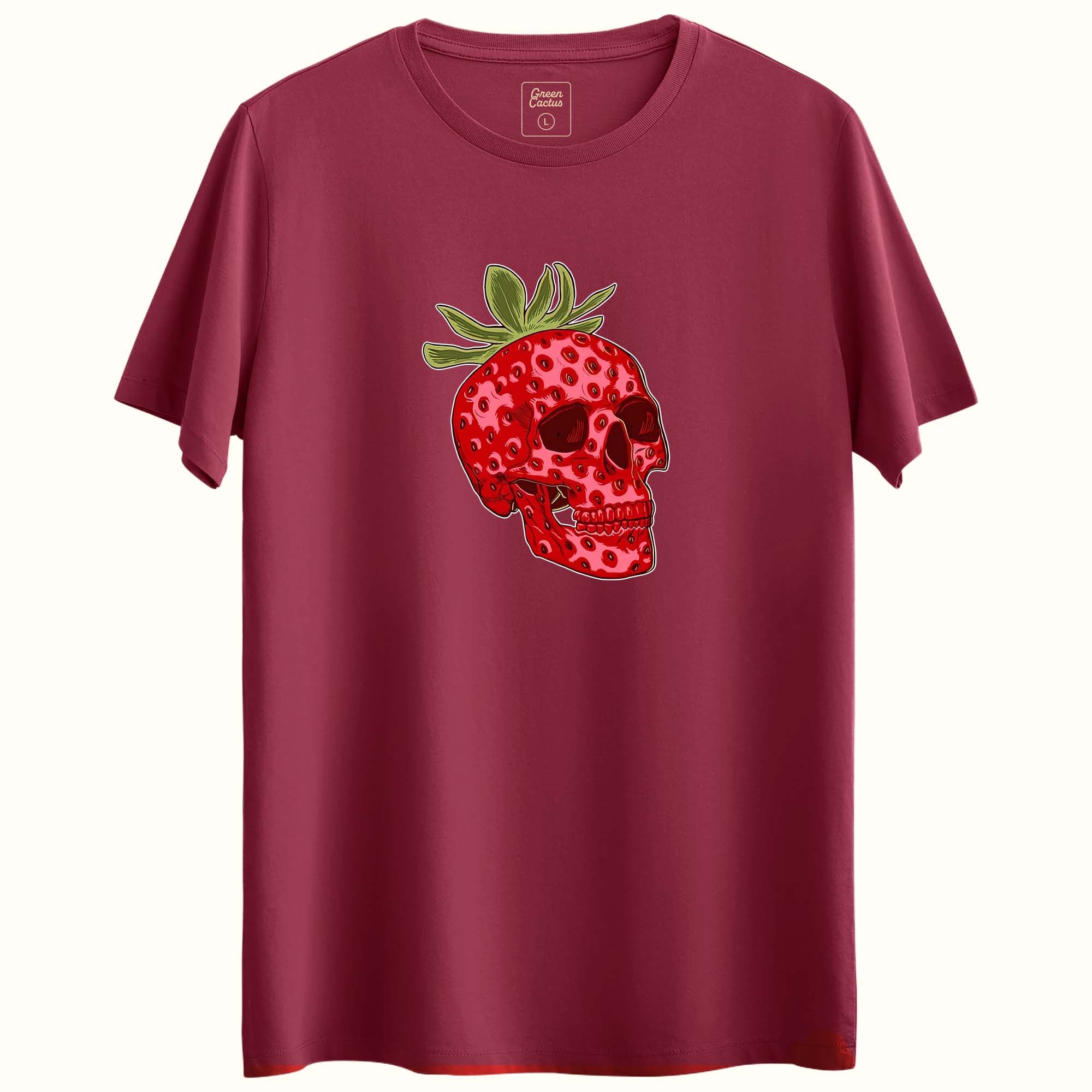 Çilek iskelet Tasarımlı Regular T-Shirt