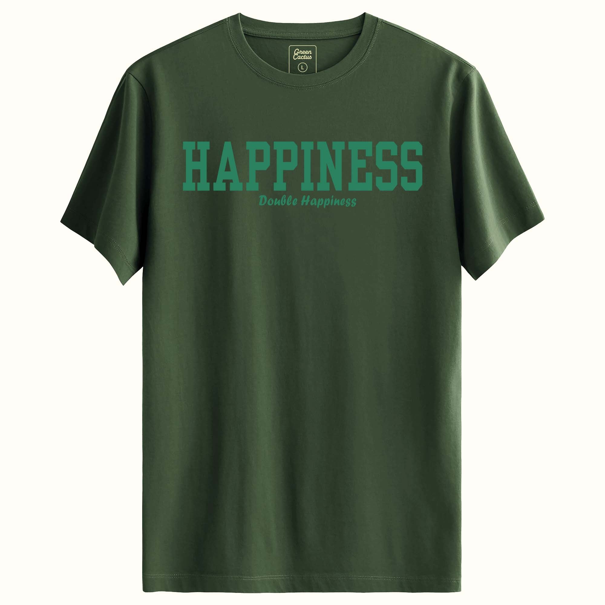 Happiness Tasarımlı Regular T-Shirt