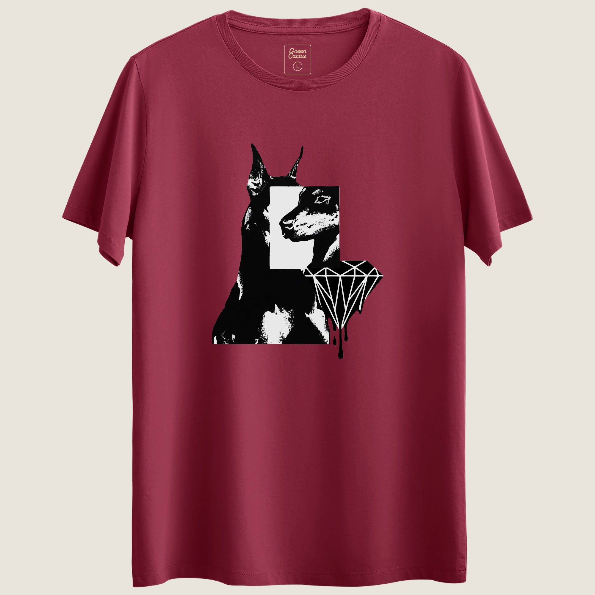 Köpek Tasarımlı Regular T-Shirt