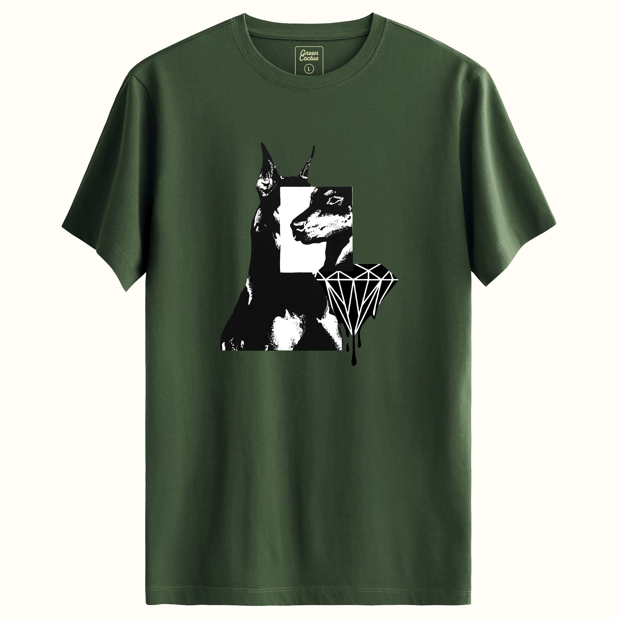 Köpek Tasarımlı Regular T-Shirt