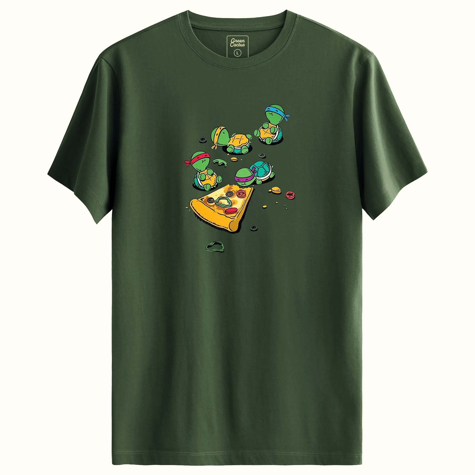 Ninja Turtles Tasarımlı Regular T-Shirt