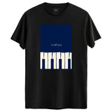 Piano Tasarımlı Regular T-Shirt