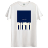 Piano Tasarımlı Regular T-Shirt