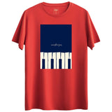 Piano Tasarımlı Regular T-Shirt