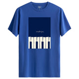 Piano Tasarımlı Regular T-Shirt